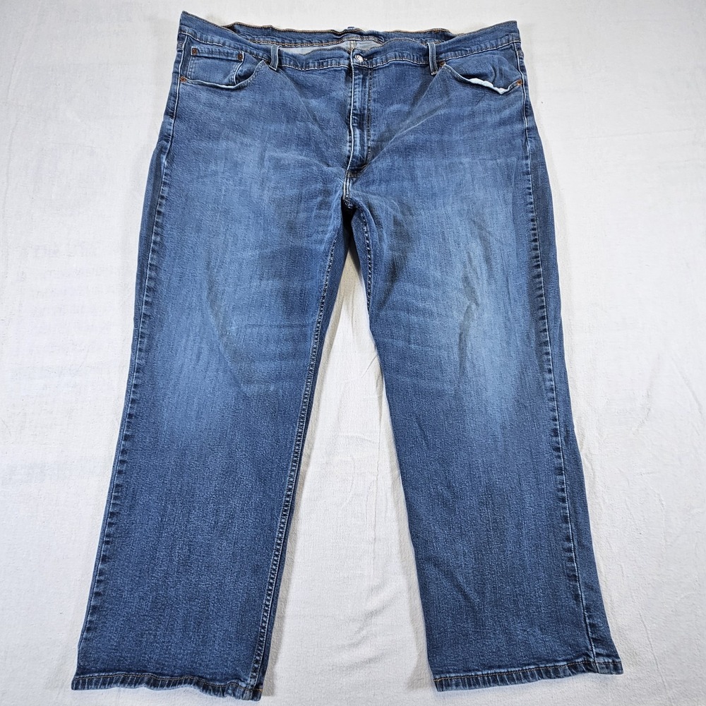 Levis 559 Jeans Mens 50x30 Blue Relaxed Straight Fit Stretch Denim Medium Wash